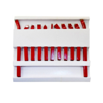 Metallisorvin teräsarja 10 x 10mm 11-osainen - Kuva 1