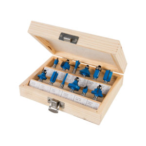 Yläjyrsinteräsarja 12-osainen 12mm karalla | jettools.fi