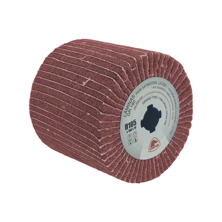Non-Woven Wire Flap Wheel 100 x 100mm 180-Grit