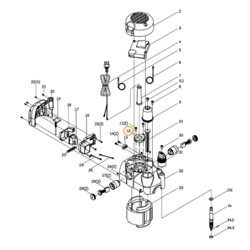 Triton TRA016 Roottorin ylempi laakerilevy - Kuva 2