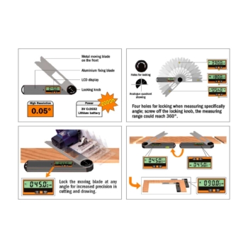 CMT DAF-001 Digitaalinen kulmamitta - Kuva 2