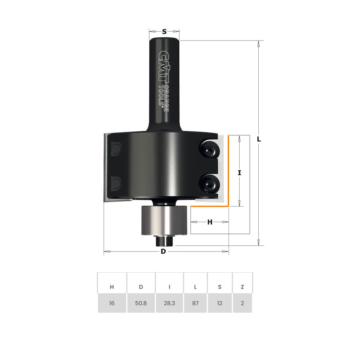CMT Huullosjyrsinterä D=50,8 S=12 - Kuva 2